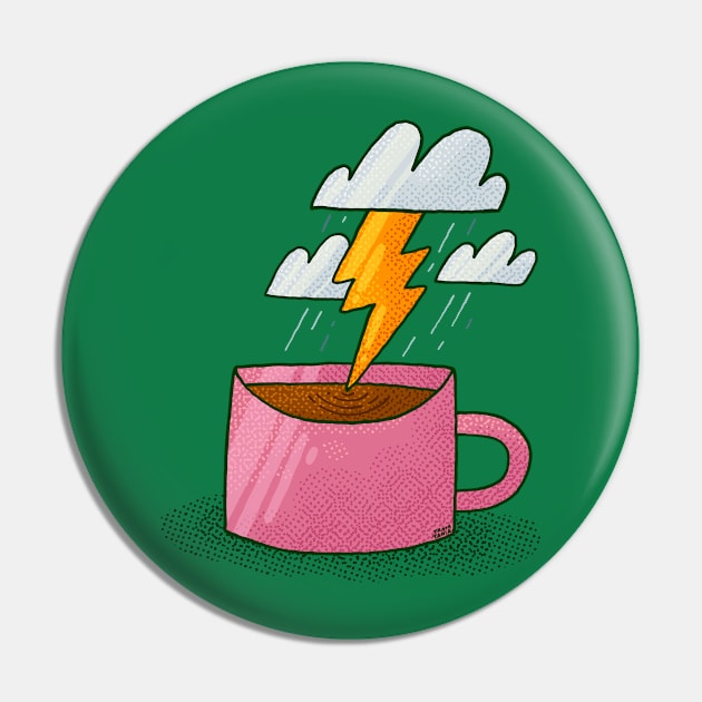 Thunder Coffee Pin by Tania Tania