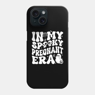 In My Spooky Pregnant Era Ghost Halloween Pregnant Mom Women Phone Case