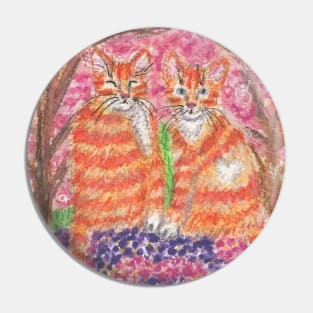 Orange ginger cats Pin