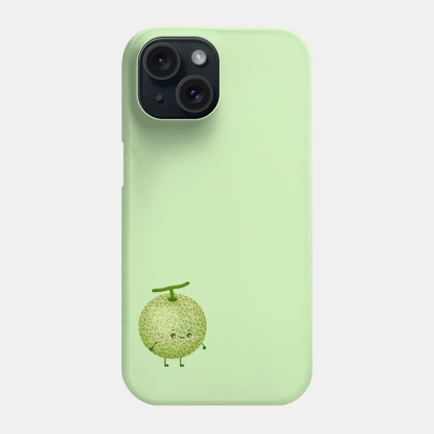 Cute Honeydew Melon Cartoon Illustration Phone Case by heydinasaur