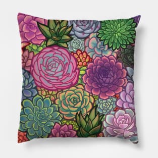 Succulent Garden 1 Pillow