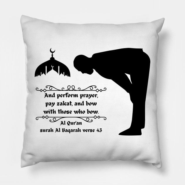 Perform Prayer 2 Pillow by FunHouse84