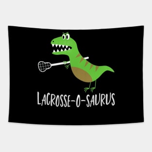 Lacrosse T-Shirt Lax Player Dinosaur Dino Lover Sport Tapestry