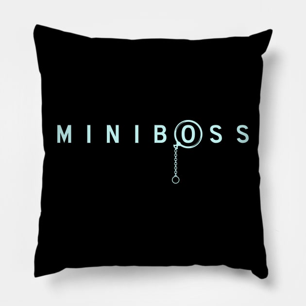 miniboss Pillow by Kingrocker Clothing