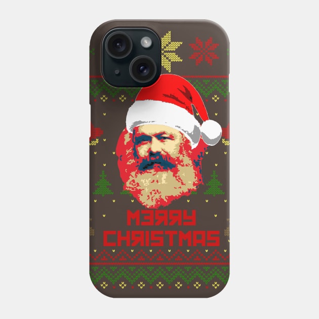 Karl Marx Merry Christmas Phone Case by Nerd_art