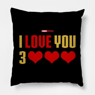 I Love You 3000 v4 (red gold flat) Pillow