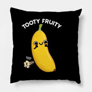 Tooty Fruity Funny Fruit Pun Pillow