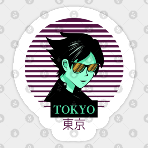 Anime Boy Tokyo Japanese Text Kawaii Art Illustration Anime Art Sticker Teepublic Haha,i was really bored and testing out the movie maker program thingy on my computer. teepublic