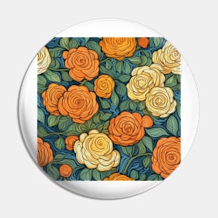 Van Gogh Roses Pattern 18 Pin