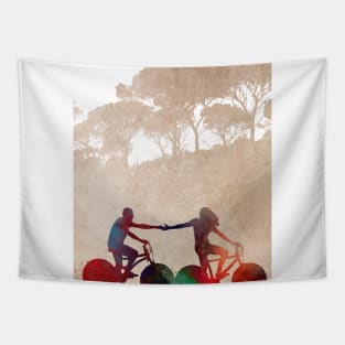 Cycling Bike sport art #cycling #sport Tapestry