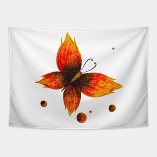 Burning Butterfly Tapestry