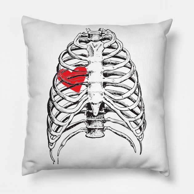 Caged Heart Pillow by Camp Happy Hour