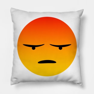 Not Impressed Face Pillow