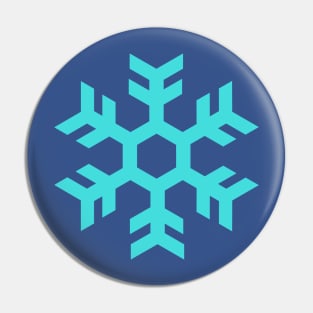 Blue Snowflake Pin