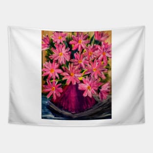Some fun bright pink flowers Tapestry