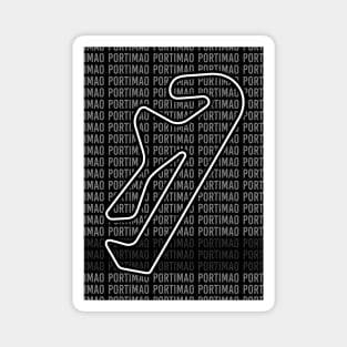Portimao - F1 Circuit - Black and White Magnet