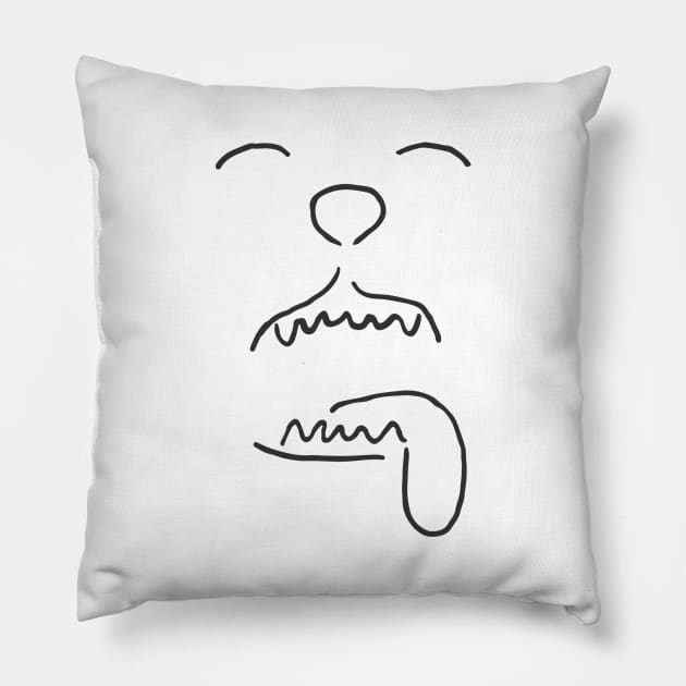 beast - noodle tee Pillow by noodletee