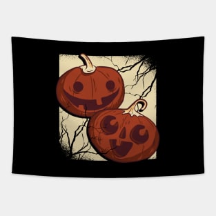 Halloween Pumpkins Tapestry
