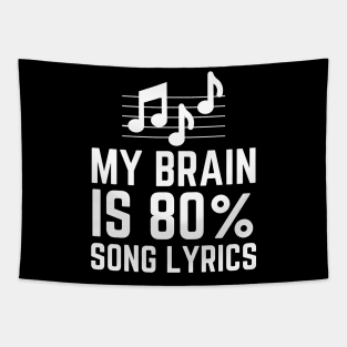 My Brain Is 80% Song Lyrics Tapestry