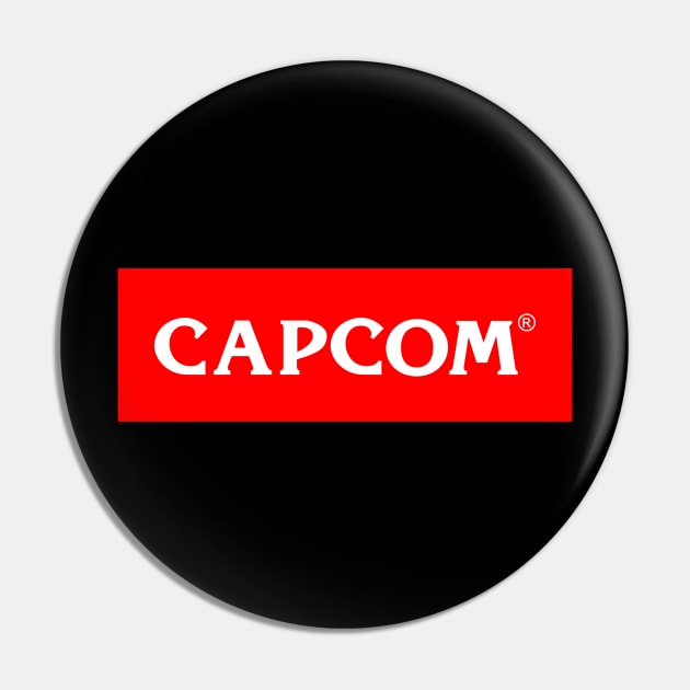 Capcom logo Pin by kvothewordslinger