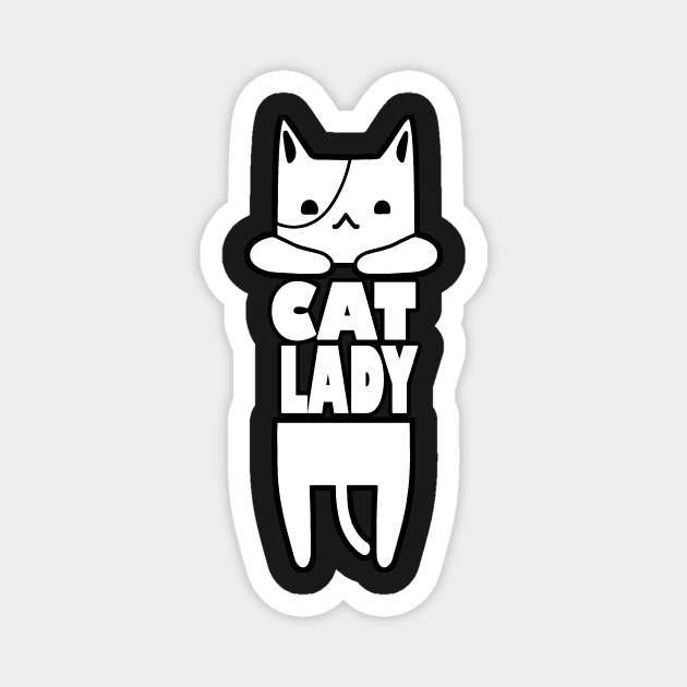 Crazy Cat lady, Funny shirt for mom, girlfriend, sister, cat lovers. Magnet by Goods-by-Jojo