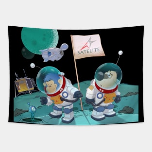 my little gang in space transparant Tapestry