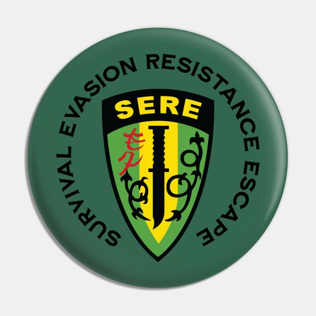 Survival Evasion Resistance Escape SERE School Pin by hobrath