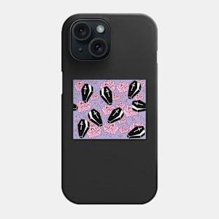 Coffins and Flowers on Purple Phone Case