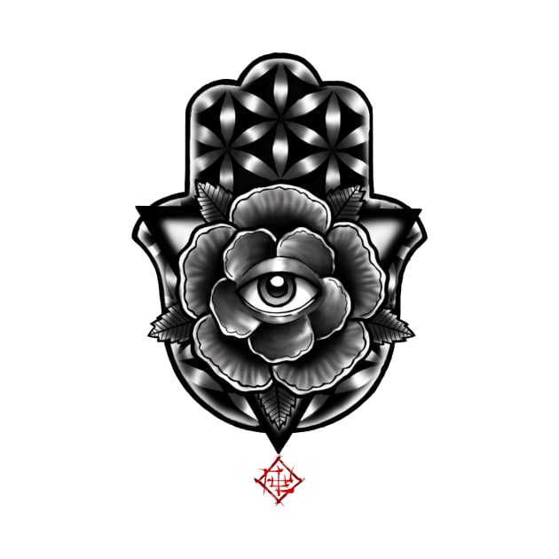 Hamsa Flower by Iwastemytime95