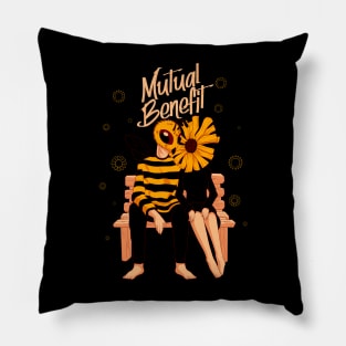 Bee and Flower Pillow