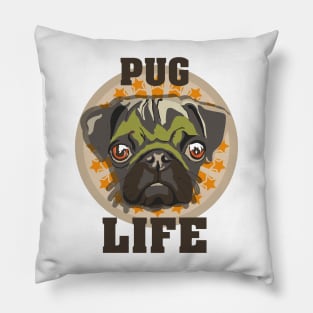 Pug life funny puppy Pillow