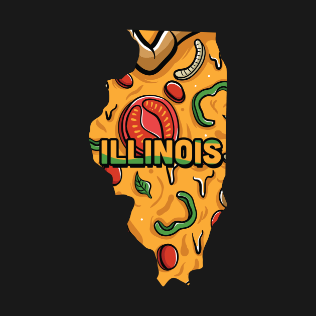 Illinois state design / Illinois lover / Illinois gift idea / Illinois present  / Illinois home state by Anodyle