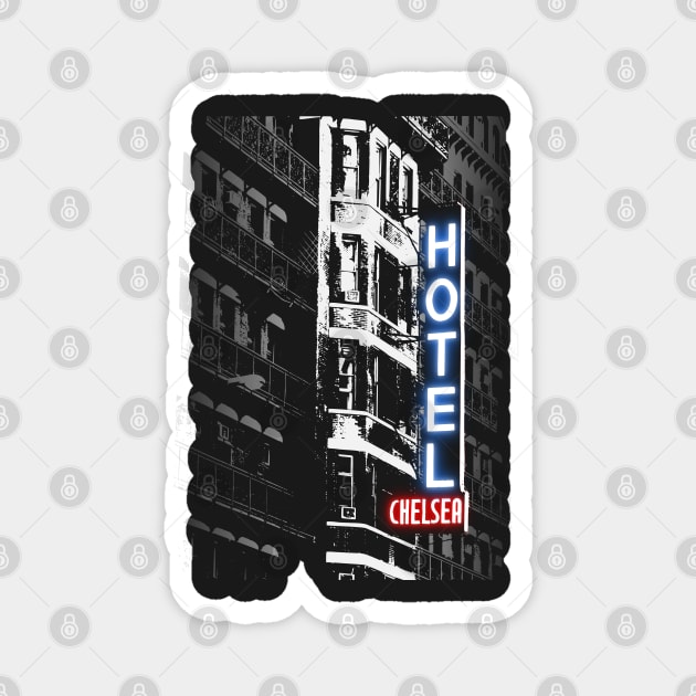 Hotel Chelsea NY 2 Magnet by MorvernDesigns