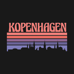 Kopenhagen City Skyline Sunset T-Shirt