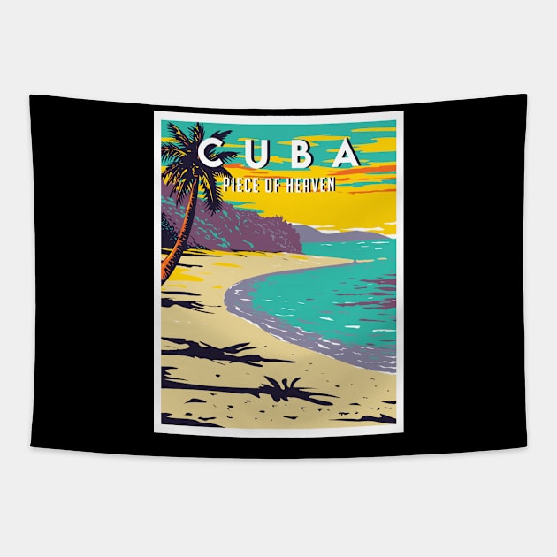 Cuba travel destination Tapestry by NeedsFulfilled