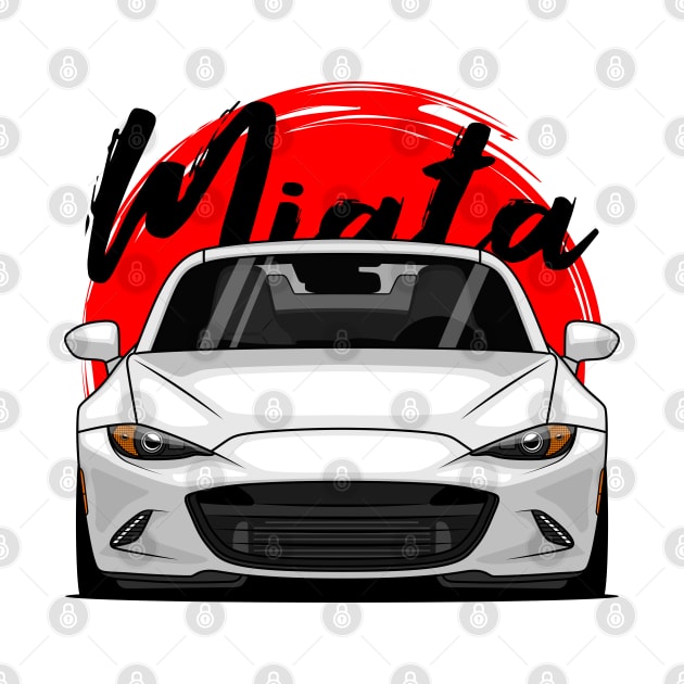 White Miata MX5 ND by GoldenTuners