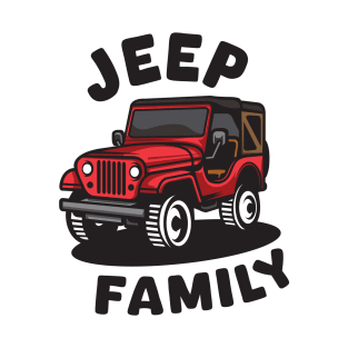 Jeep Lover  Off Road Car Design Family T-Shirt