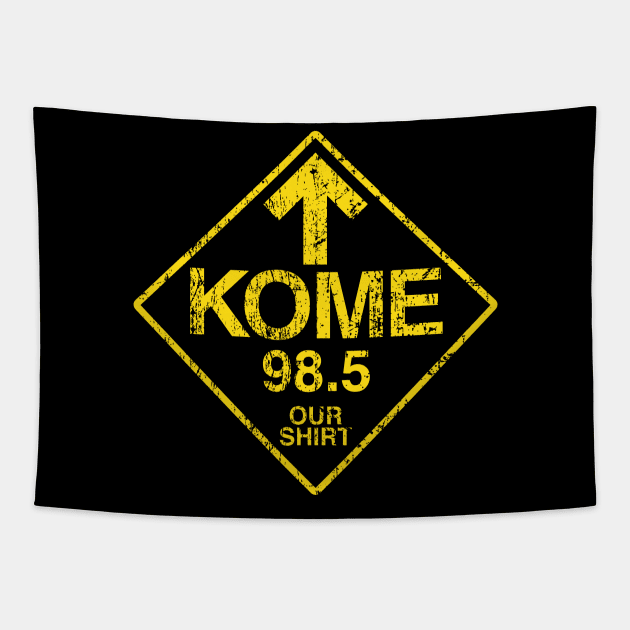 Kome 98.5 Vintage Radio Tapestry by HARDER.CO