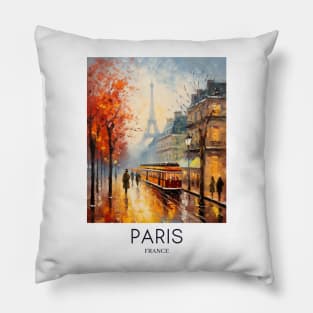 An Impressionist Painting of Paris - France Pillow