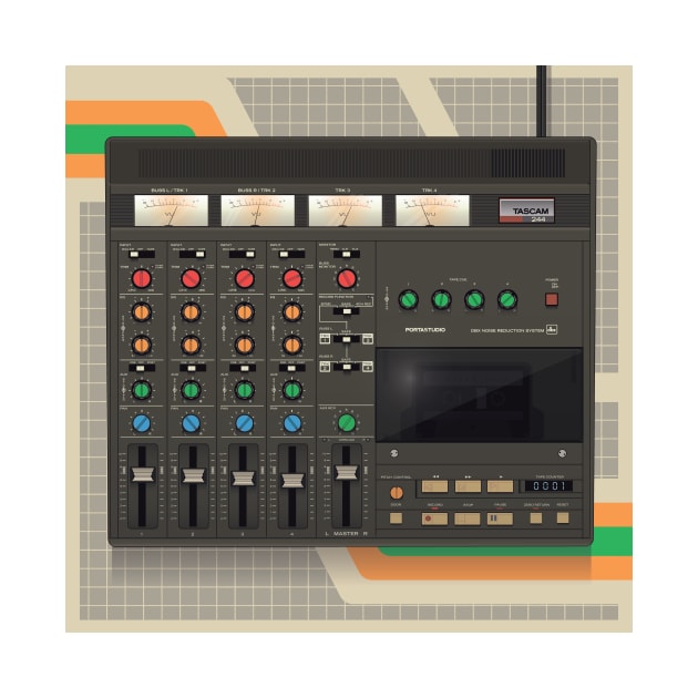 Cassette 4 Track recorder by Tiny Little Hammers