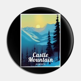 Castle Mountain Alberta Canada ski Pin