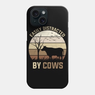 Easily Distracted By Cows Phone Case