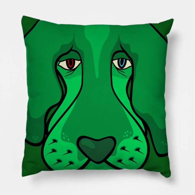 Viridi Canis Pillow by piotreq111