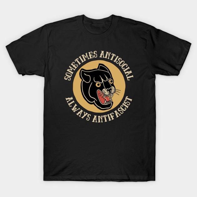 Sometimes Antisocial Always Antifascist - Retro Radical Leftist