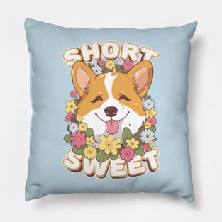 Short and Sweet Corgi Pillow