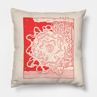 The Red Oculi Pillow