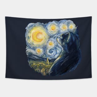 Van Gogh cat Tapestry