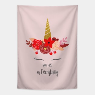 Unicorn You Are My Everything Tapestry