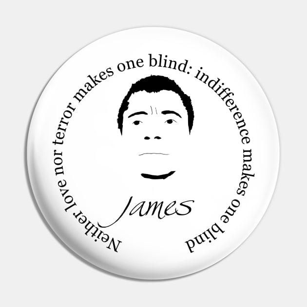 James Baldwin Quote Pin by PoetandChef