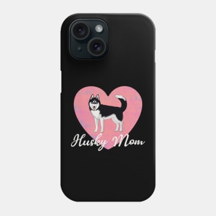 Husky Mom Big Pink Heart Phone Case